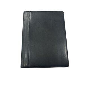 Leather Portfolio Folder Padfolio Business Document Organizer Planner Binder